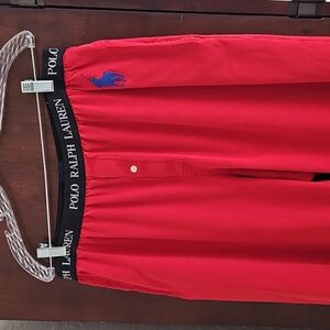 Polo Ralph Lauren Red Sleep Pants, Size Large, 100% Cotton